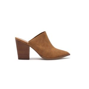 NWOT Tan Mule Heeled Shoes | Size 6